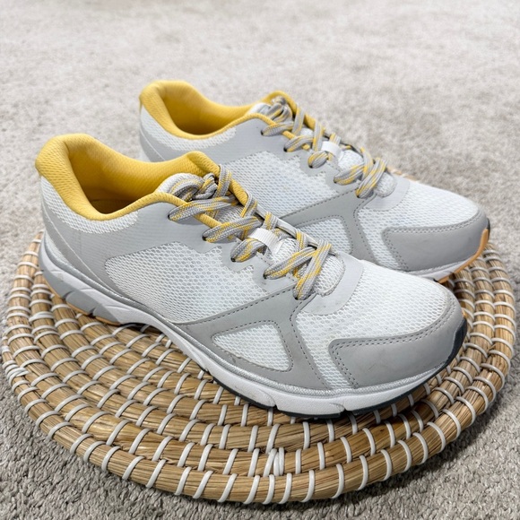 Vionic Shoes - Vionic Women’s Tokyo Fitness Sneakers Walking Shoes Comfort in Yellow White 9